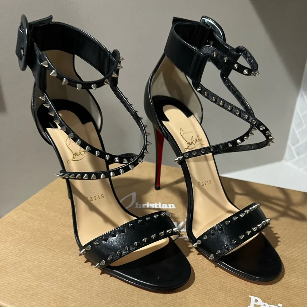 Christian Louboutin Choca Spike Heels - Picture 3 of 13